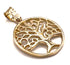 14k Gold Round Tree of Life Necklace